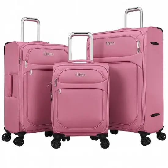 World Traveler Dejuno Cirrus 3-Piece Lightweight Expandable Spinner Luggage Set image {1}
