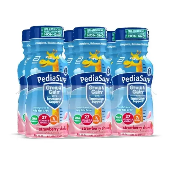 PediaSure Grow  Gain Strawberry Shake - 6pk/48 fl oz image {2}