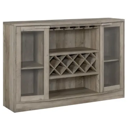 Home Source Jill Zarin Bar Cabinet with Curved Glass Doors image {10}