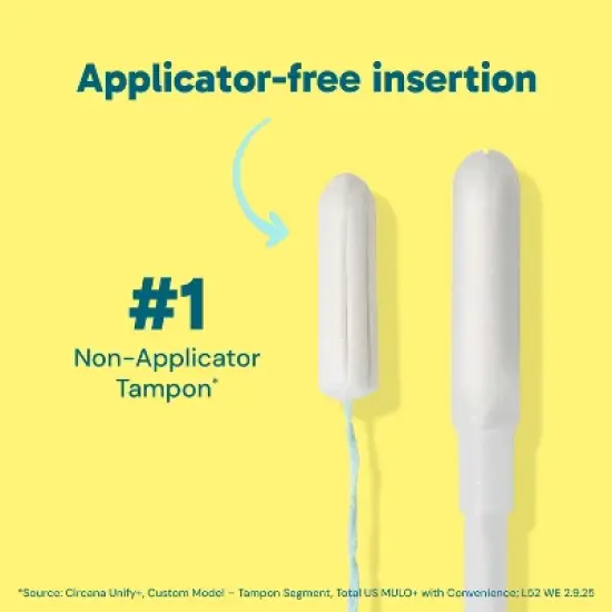 o.b. Original Tampons - Applicator-Free - Unscented - Super Plus - 40ct image {7}