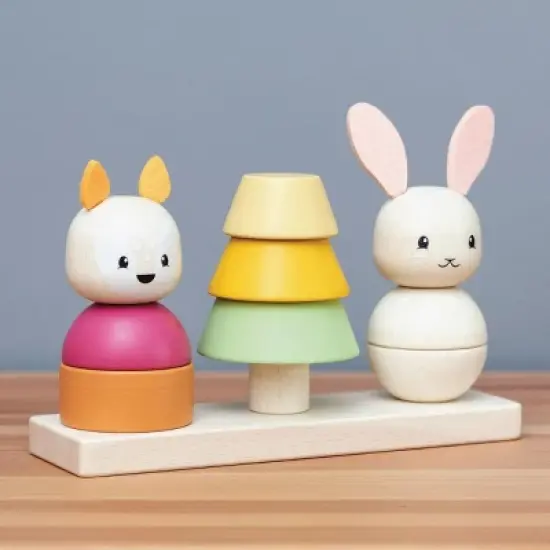 Bigjigs Toys Wooden Forest Stacker image {3}