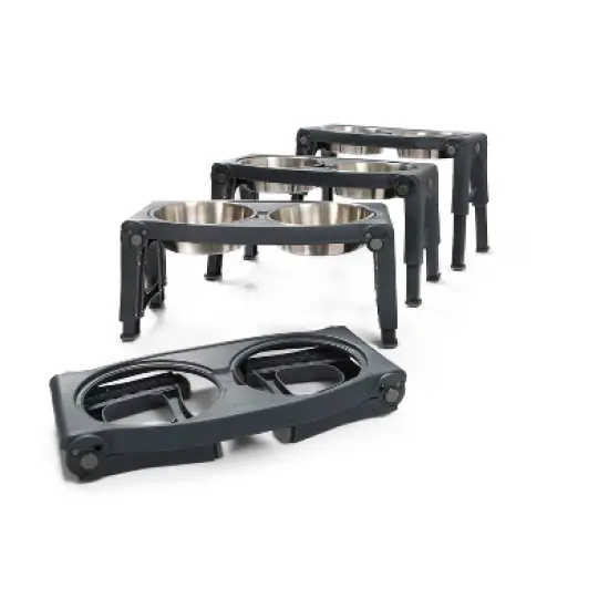 Dexas Adjustable Height Stainless Steel Dog Bowl image {4}