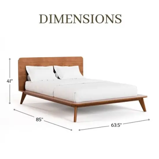 HOMES: Inside + Out Riverstone Mid-Century Modern Platform Bed image {11}