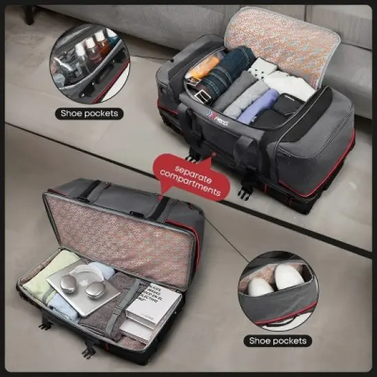 NEW YORK XPRESS TBL-074 Wheeled Rolling Duffle Bag, with Multi- Pocket, Tear-Resistant 30" image {13}