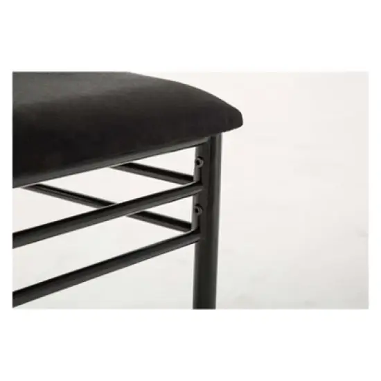 2pc Gareth Breakfast Nook Dining L Chair & Bench Black ( ) - Boraam image {3}