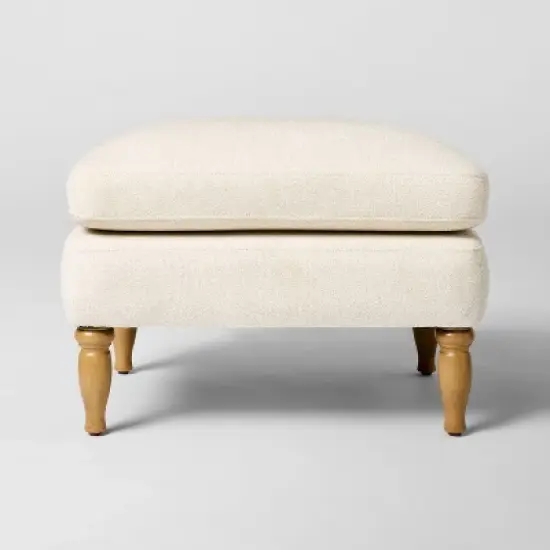 Kauri Upholstered Ottoman Natural - Threshold&trade; designed with Studio McGee image {2}