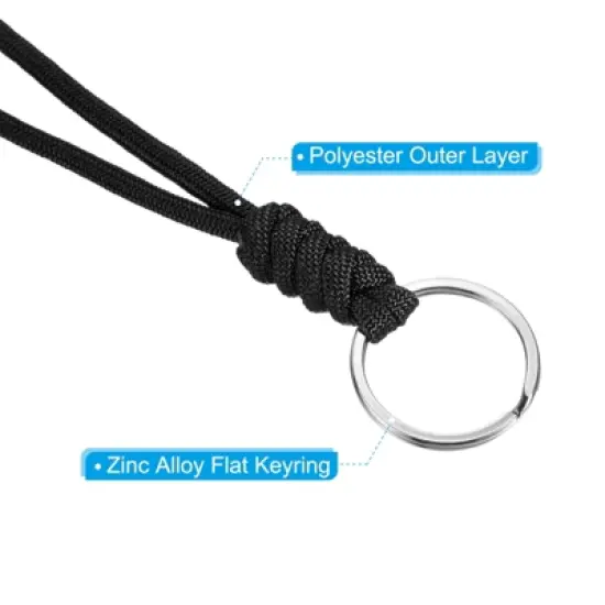 Unique Bargains Necklace Keys Whistle ID Card Holder Badge Lanyards with Clasp image {3}
