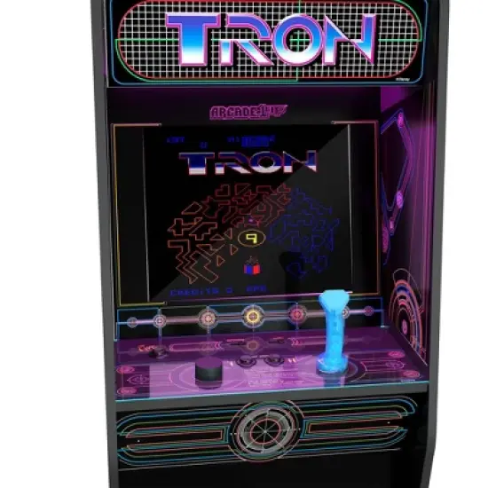 Arcade1Up Tron Home Arcade with Riser and Stool image {4}