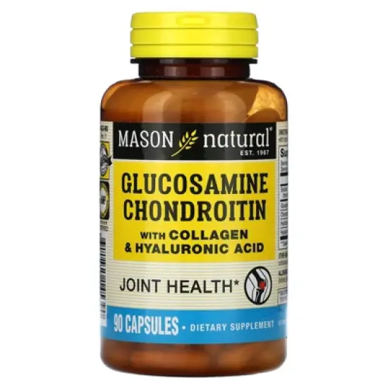 Mason Natural Glucosamine Chondroitin with Collagen & Hyaluronic Acid, 90 Capsules image {4}