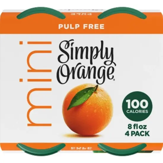 Simply Pulp Free Orange Juice - 32 fl oz/4ct image {4}