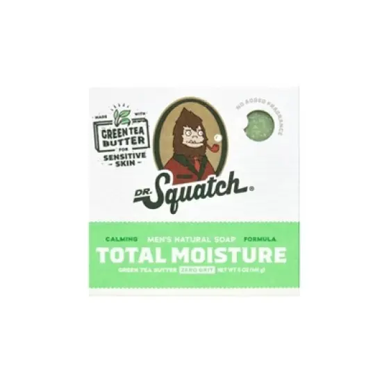 DR. SQUATCH Men's All Natural Bar Soap - Total Moisture - Green Tea Butter image {6}