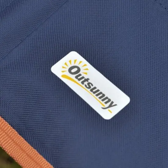 Outsunny Aluminum Frame Camping Padded Chairs Set with Lightweight Folding Table, 2 Cup Holders, Portable Carry Bag for Travel, Camping, Fishing image {4}