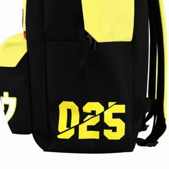 Pokemon Pikachu Anime Cartoon Yellow & Black Polyester Tech Backpack image {3}
