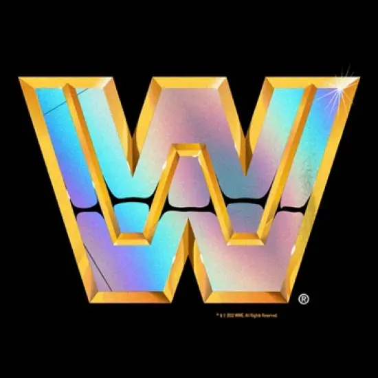 Boy's WWE WrestleMania Gold Shiny Logo T-Shirt image {1}