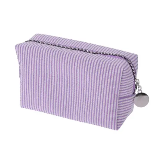 Unique Bargains Striped Pattern Makeup Bag for Travel 1 Pc image {12}