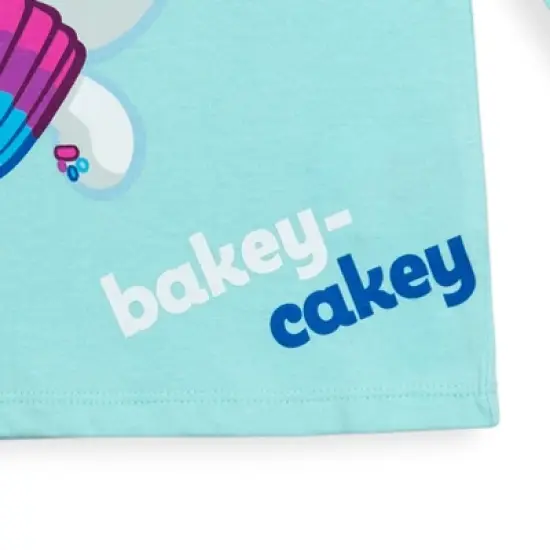 Dreamworks Gabby's Dollhouse MerCat Cakey Cat Kitty Fairy Pandy Paws Girls 2 Pack Graphic Long Sleeve T-Shirts Pink/Blue image {6}