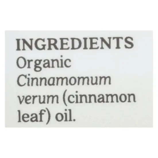 Aura Cacia Organic Cinnamon Leaf Pure Essential Oil - 0.25 fz image {4}