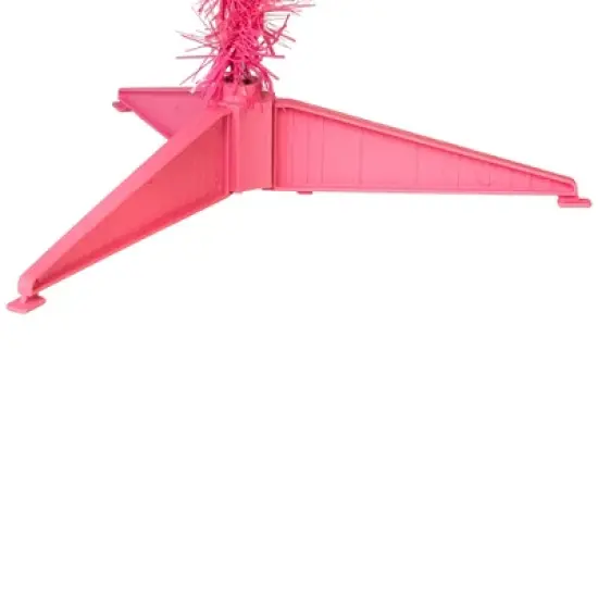 Northlight Artificial Tinsel Christmas Tree - 3' - Pink - Unlit image {5}