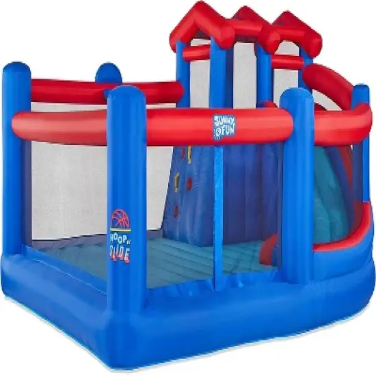 Sunny & Fun Inflatable Bounce House, Bouncy Castle with Slide image {5}