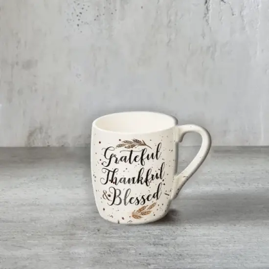 C&F Home 30 oz. Grateful, Thankful, Blessed Mug image {4}