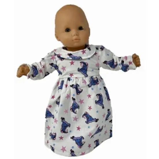 Doll Clothes Superstore Matching Girl And Doll Size 6 Flannel Nightgown image {3}