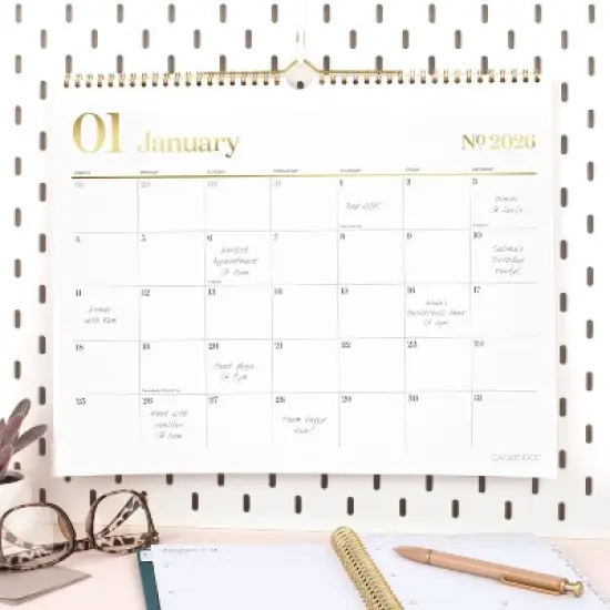 Cambridge 2025-2026 11.875"x14.875" Workstyle Wall Calendar image {4}