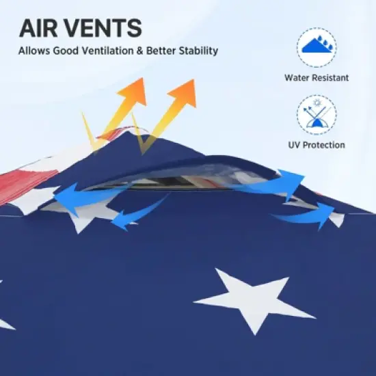 EAGLE PEAK 8x8ft Pop Up Canopy Tent Instant Outdoor Canopy with Wheeled Bag image {5}