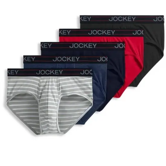 Jockey Men's Lightweight Cotton Blend Brief - 5 Pack image {7}
