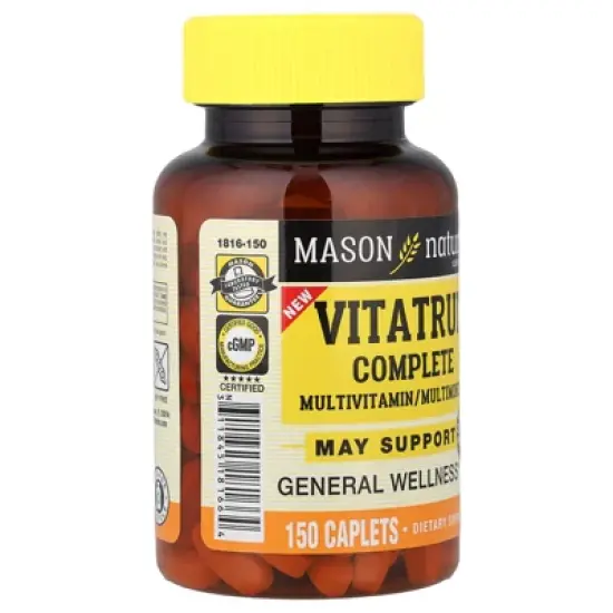 Mason Natural Vitatrum Complete Multivitamin/Multimineral, 150 Capsules image {3}