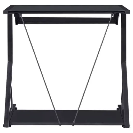 Alastair Computer Desk with Keyboard Tray and Storage Shelf Black - Coaster image {6}