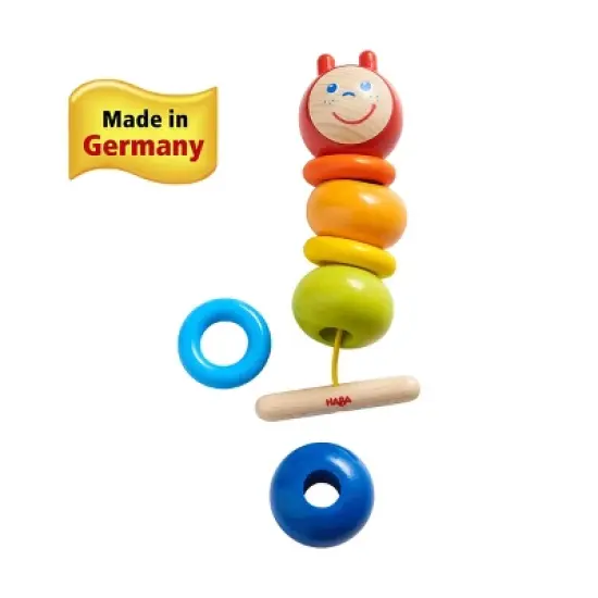 HABA Threading Game Caterpillar (Made in Germany) image {6}