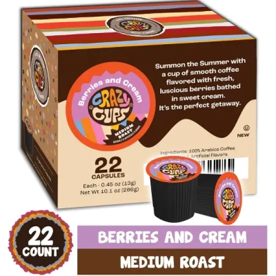 Berries And Cream Flavored Coffee Pods image {4}