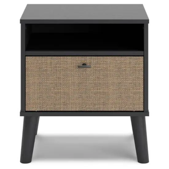 Charlang Nightstand Black/Gray/Beige - Signature Design by Ashley image {3}