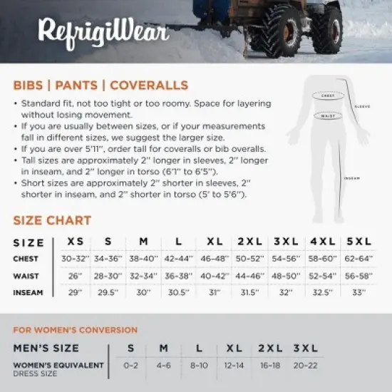 RefrigiWear Men's Insulated Extreme Softshell High Bib Overalls -60F Protection image {4}