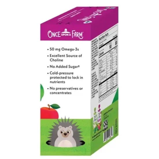 Once Upon a Farm Smart Blends Banana for Apples & Greens/Ras-Pear-y, Kale Organic Snack Pouch Multipack - 4pk/12.8oz image {3}