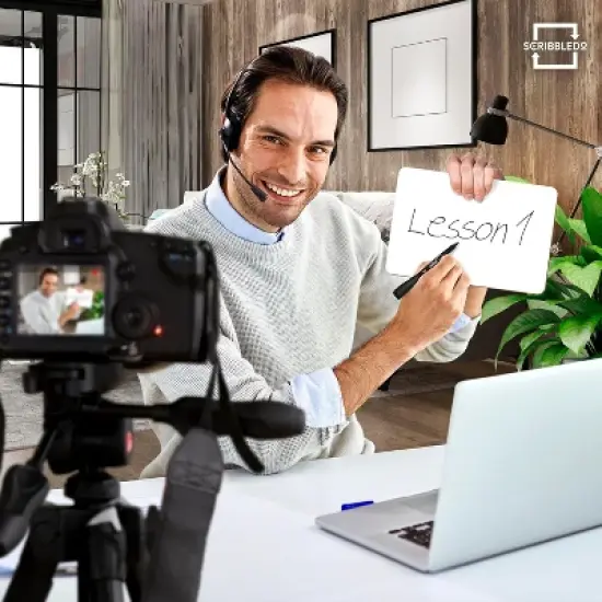 SCRIBBLEDO Mini White Board Dry Erase 6"x9" Board image {6}