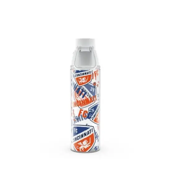 MLS FC Cincinnati All Over Venture Water Bottle - 24oz: Portable Plastic Drinkware image {1}