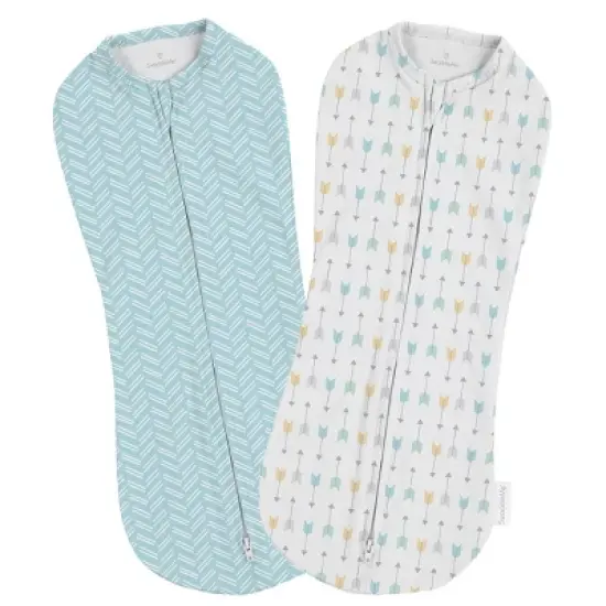 SwaddleMe Pod Zip-Up Compression Swaddle Wrap Newborn 2pk image {5}