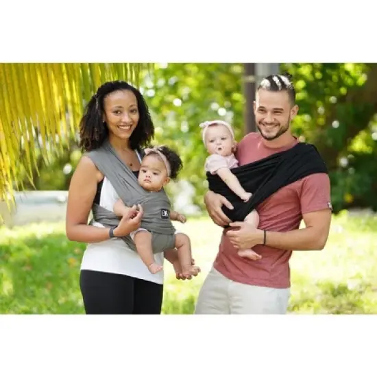 Baby K'tan Breeze Baby Wrap Carrier - Pre Wrapped Breathable Cotton Mesh Baby Sling Newborn - Infant to Toddler (see sizing chart) image {4}