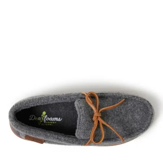 Dearfoams Women's Wilmington Wool Blend Energy Return Moccasin Slippers image {3}