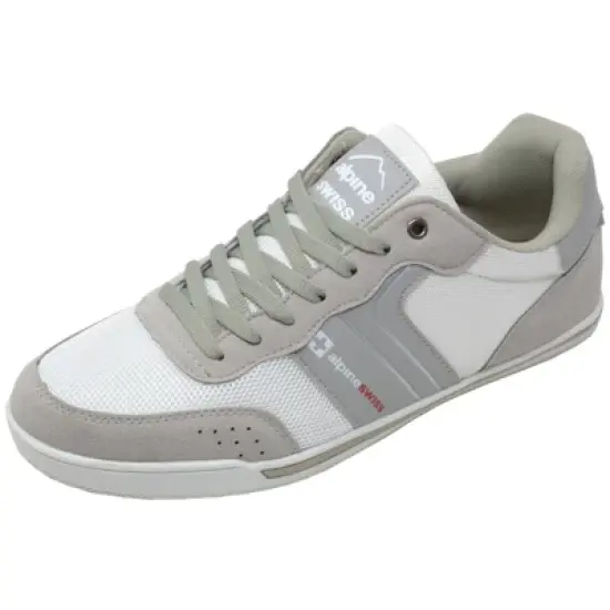 Alpine Swiss Liam Mens Fashion Sneakers Suede Trim Low Top Lace Up Tennis Shoes image {8}