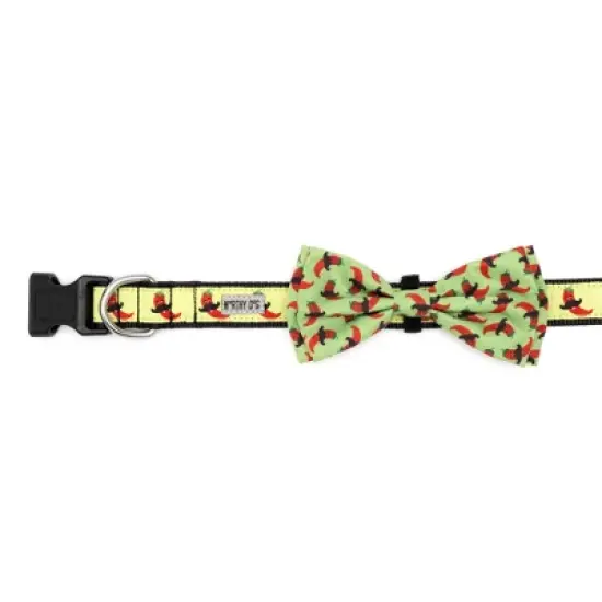 The Worthy Dog Chili Pepper Adjustable Bow Tie Accessory image {4}