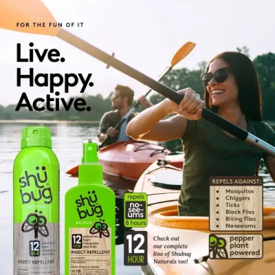 Shubug Active Insect Repellent Personal Bug Spray 6oz image {3}