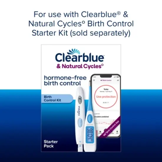 Clearblue & Natural Cycles Hormone-Free Birth Control Digital Ovulation Test Refill Pack - 15ct image {5}