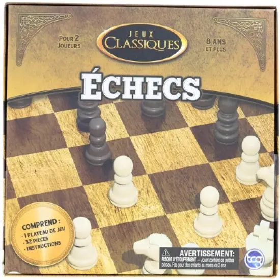 TCG Classic Games Wood Chess Set | Board & 32 Game Pieces image {1}