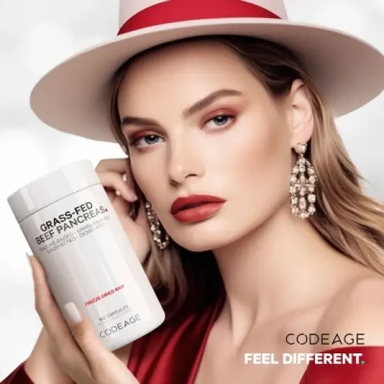 Codeage Grass-Fed Beef Pancreas Pasture-Raised Non-Defatted Glandular Supplement - 180ct image {7}