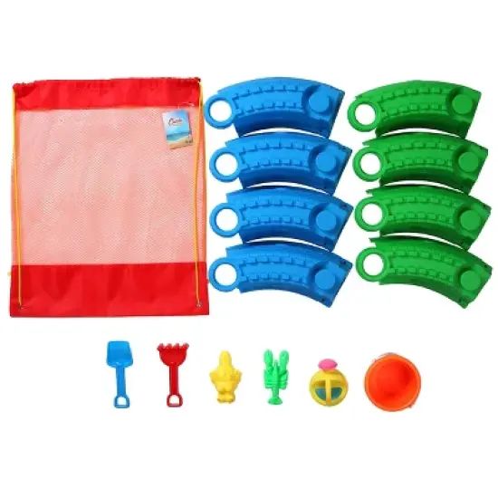 Dazmers Beach Castle Sand Toys Set for Kids - Multicolored image {2}