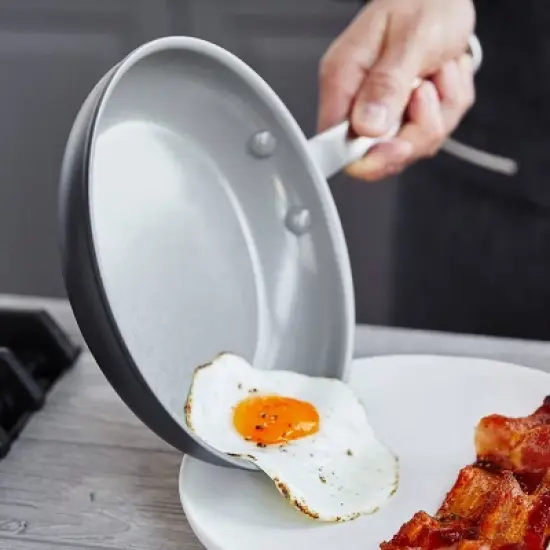 GreenPan Chatham 2pk (8" and 10") Hard Anodized Healthy Ceramic Nonstick Frying Pan Set image {2}