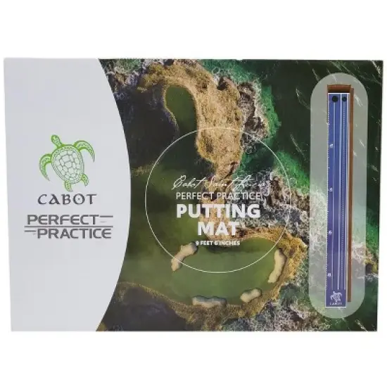 Perfect Practice Cabot Saint Lucia Putting Mat (Turtle) 9-feet X 6-inch image {1}