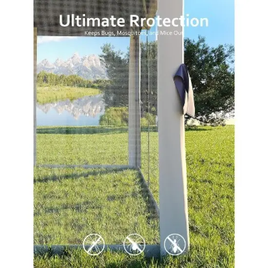 11'x11 Pop-Up Gazebo, Instant Outdoor Canopy Tent with Mosquito Nettings, Durable Steel Frame, for Patio, Garden, Courtyard image {6}